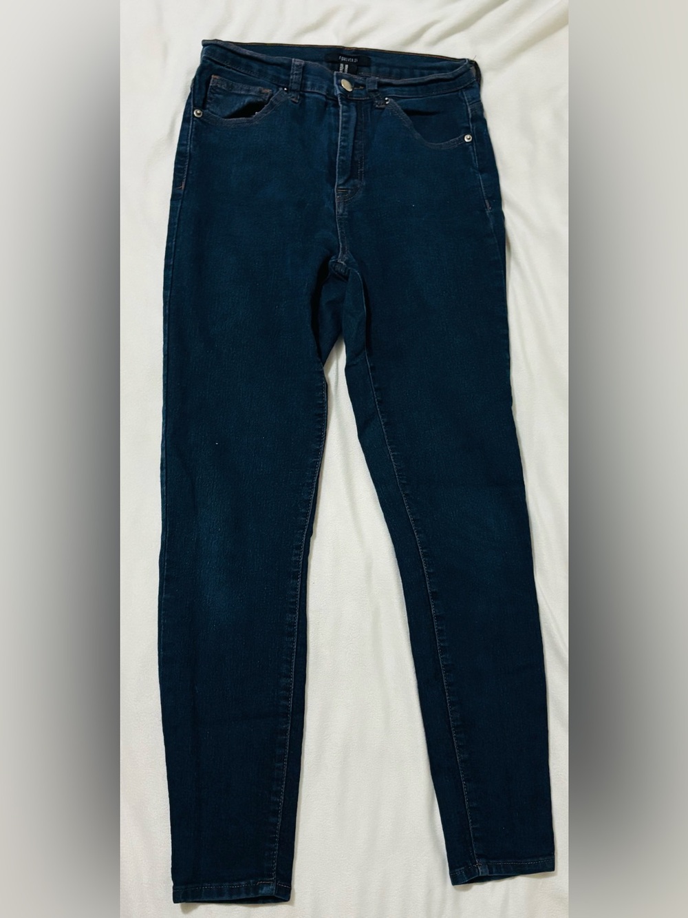 Forever 21 Women's Dark Indigo Skinny Jeans